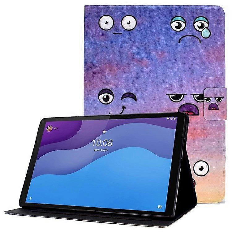 Stand PU Leather Folio Tablet Case For Lenovo Tab M10 (Gen 3) TB-328FU/ TB-328XU, Card Slots Smart Auto Wake/ Sleep Shell with Pencil Holder