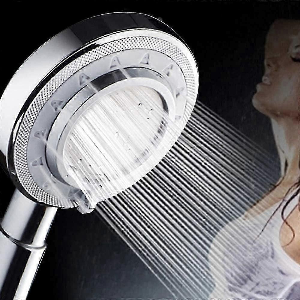 シャワーヘッドアンチスナイトスケールシャワーヘッドアルミニウム金属ハンドヘルド機器高温シャワーヘッド-24 * 10 * 3cm_silver