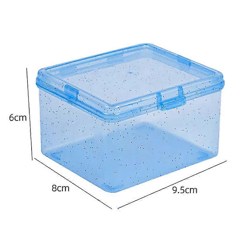 New Transparent Plastic Storage Box Photocards Small Card Storage Box Desk Organizer Box Classification Box Stationery