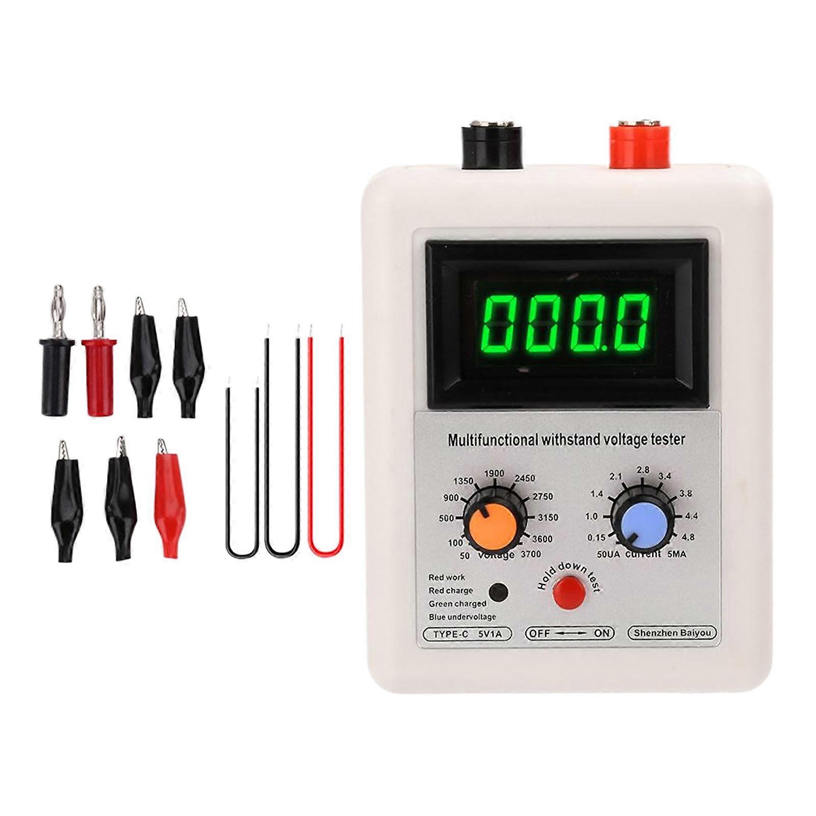 Çok İşlevli Metre Diyot Triyot Gerilim Yetenek Ölçer Dayanım Gerilimi Test Cihazı IGBT Transistör Test Cihazı 50-3700V Yeşil