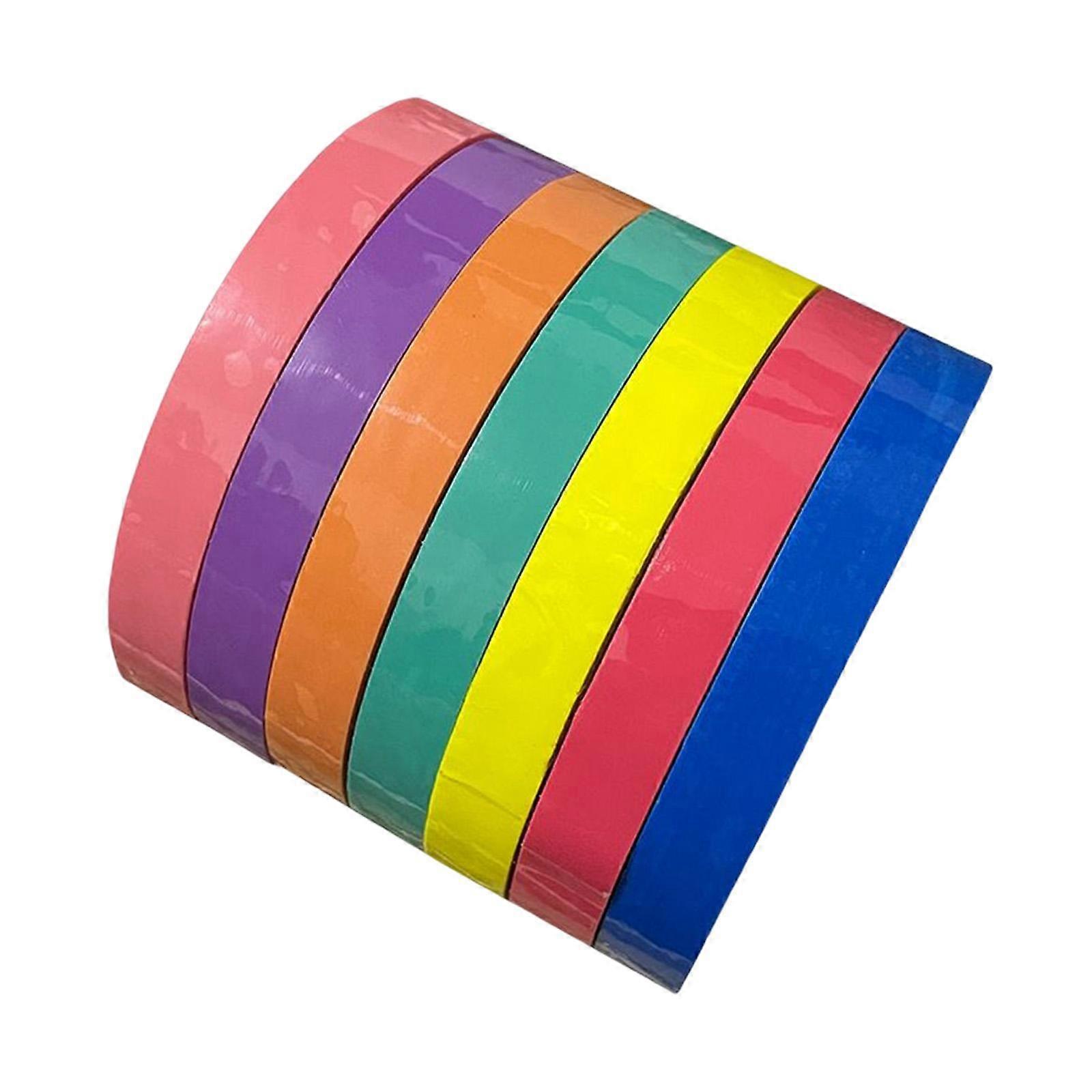 7x Sticky Ball Tape, Toys Colorful Crafts Handmade Game Colored Ball Tapes
