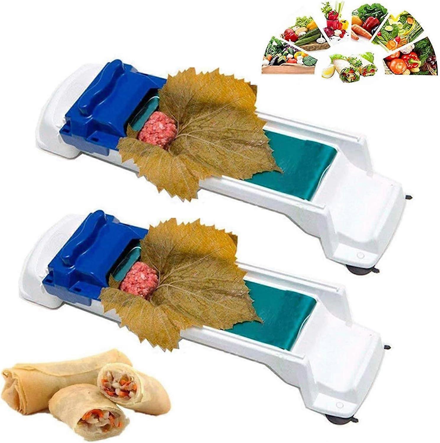 Leaf Roll Maestro, Grape Leaves Roller for Quick Sushi & Meat Rolls, Vegetable Meat Rolling Tool, Magic Grape Leaf Roller, Easy to Operate for Family