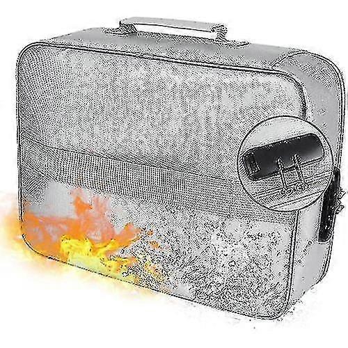 2025 Fireproof File Storage Bag With Lock, Waterproof Zipper, Fireproof Safe
