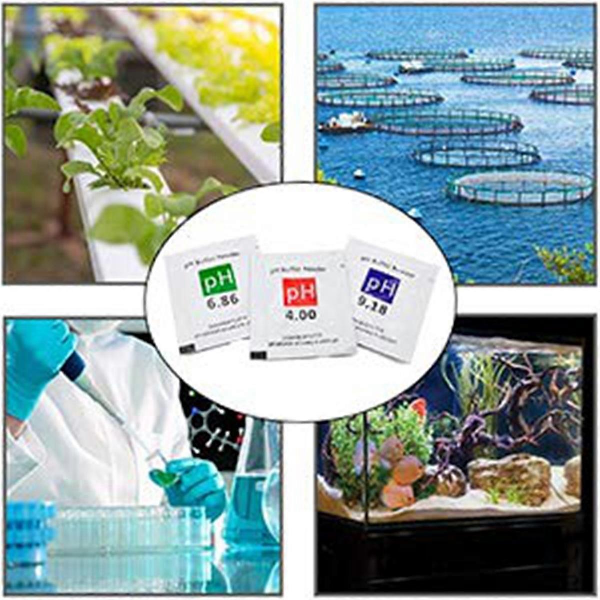 PH Meter Buffer Solution Powder, PH Calibration Solution Packets for Precise PH Meter