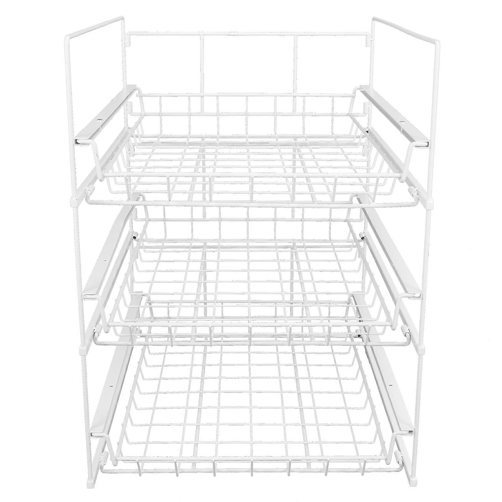 Storage Rack Three Layer Detachable Wardrobe Shelf Kitchen Tableware Drying Rack Spice Storage Rack