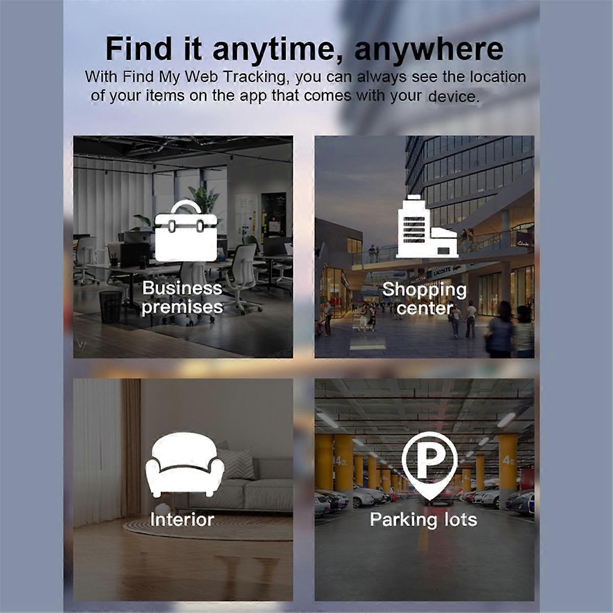 Wireless Icard Finder for Find My App Controlled Bluetooth Globally Tracking Smart Tag Document Loca