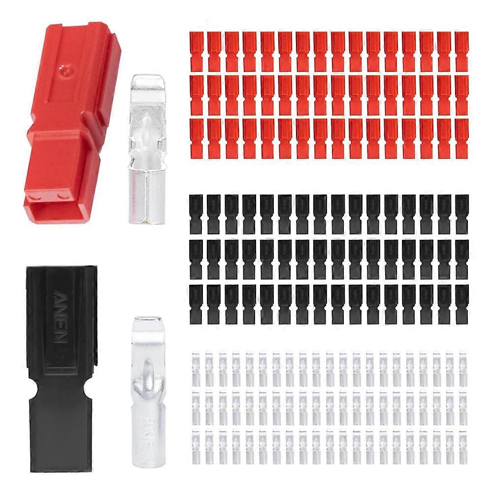 60 PCS 15A/30A/45 Amp Power Connectors Assortment Kit, Anen Power Pole Connectors,Quick Disconnect T