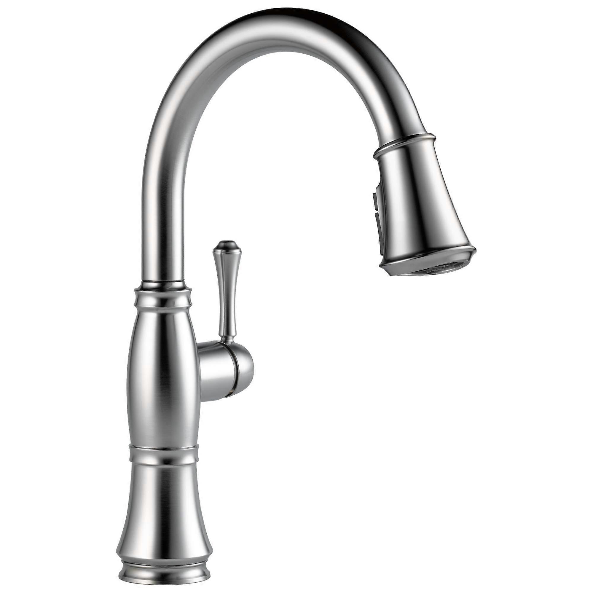 Brushed Nickel Kitchen Faucet for Kitchen Sink with Pull Down Spray Function