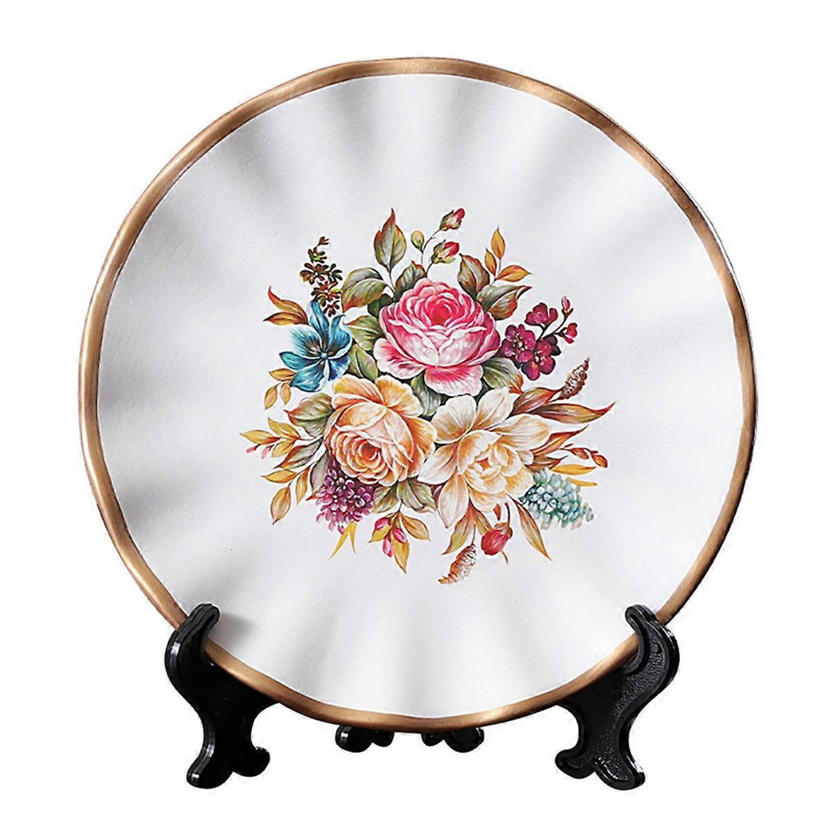 Ceramic Deco Plates Ornaments Living Room Tv Cabinets Wine Decoration