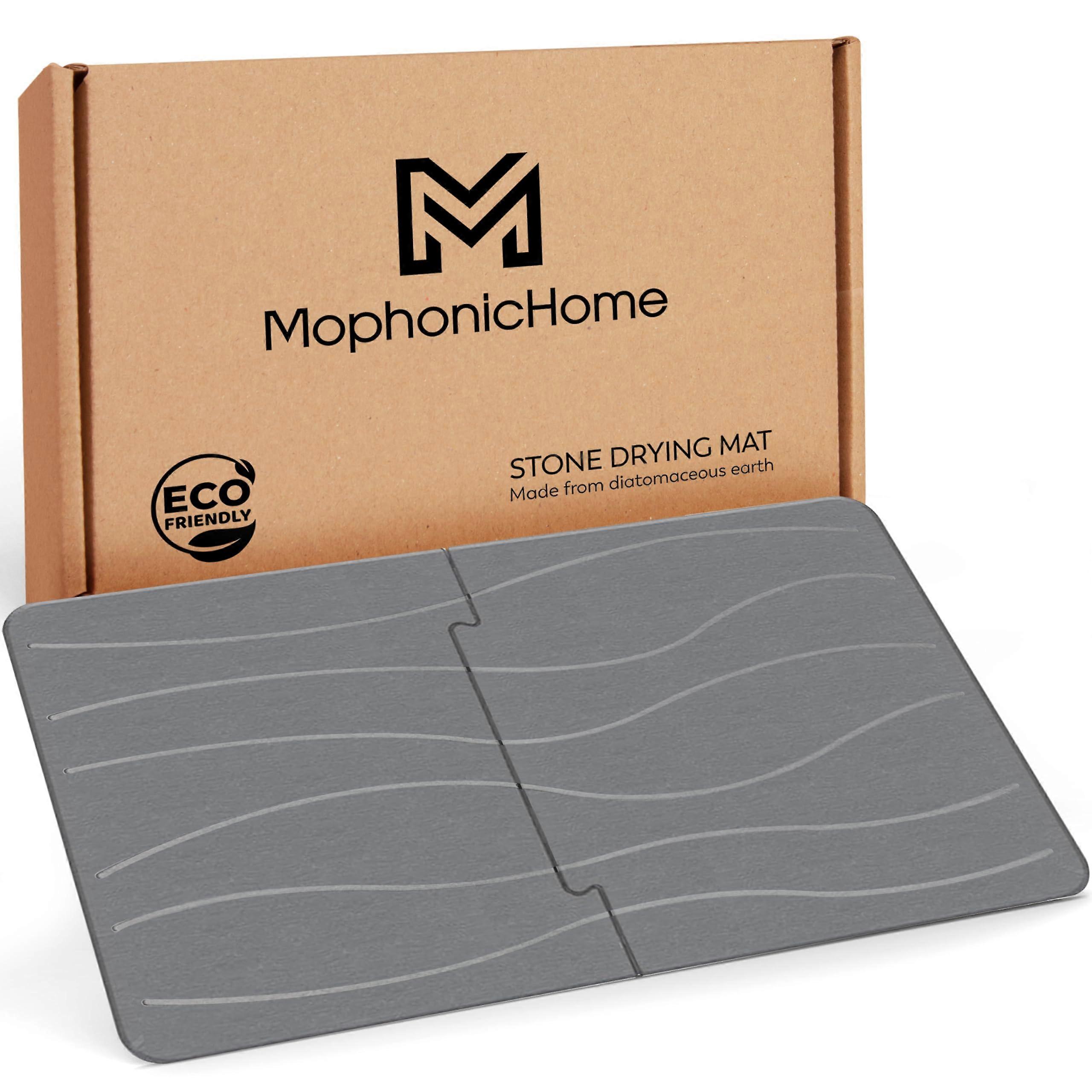 Extra Large Dark Gray Bath Mat For Bathroom Quick Dry 32 X 20 Inches