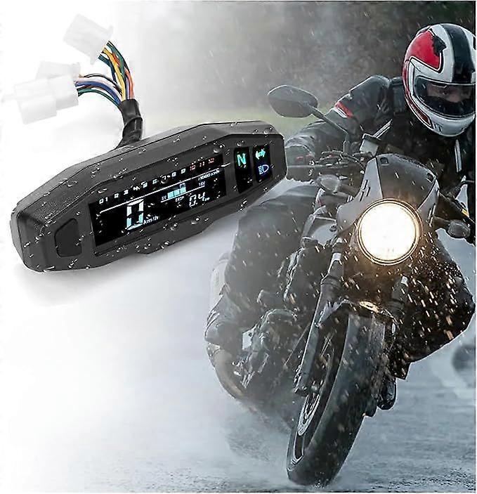 Motorcycle Digital Speedometer Odometer Tachometer Meter Instrument