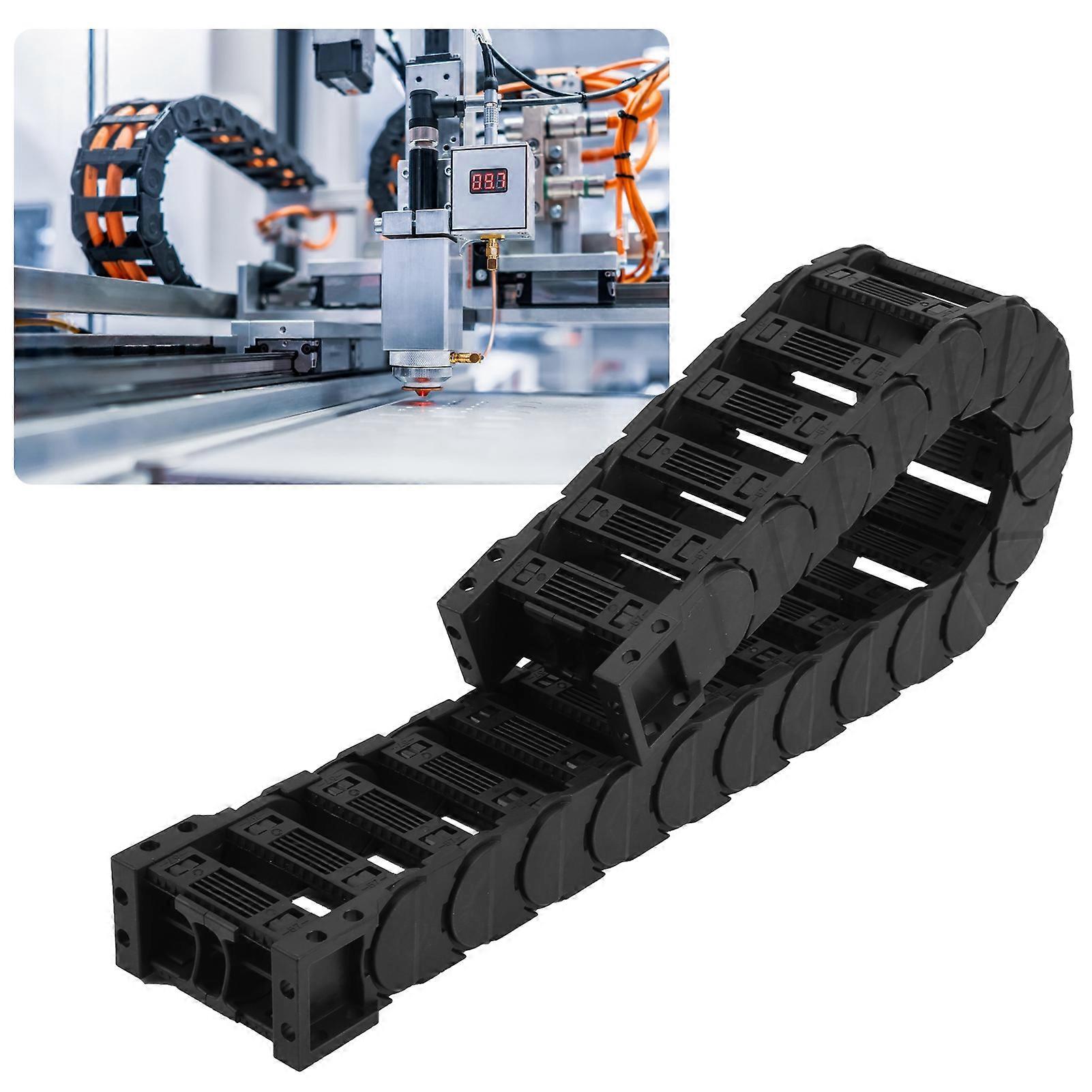 Cable Drag Chain D25 x 125, Low Noise Nylon, 0.7m Removable