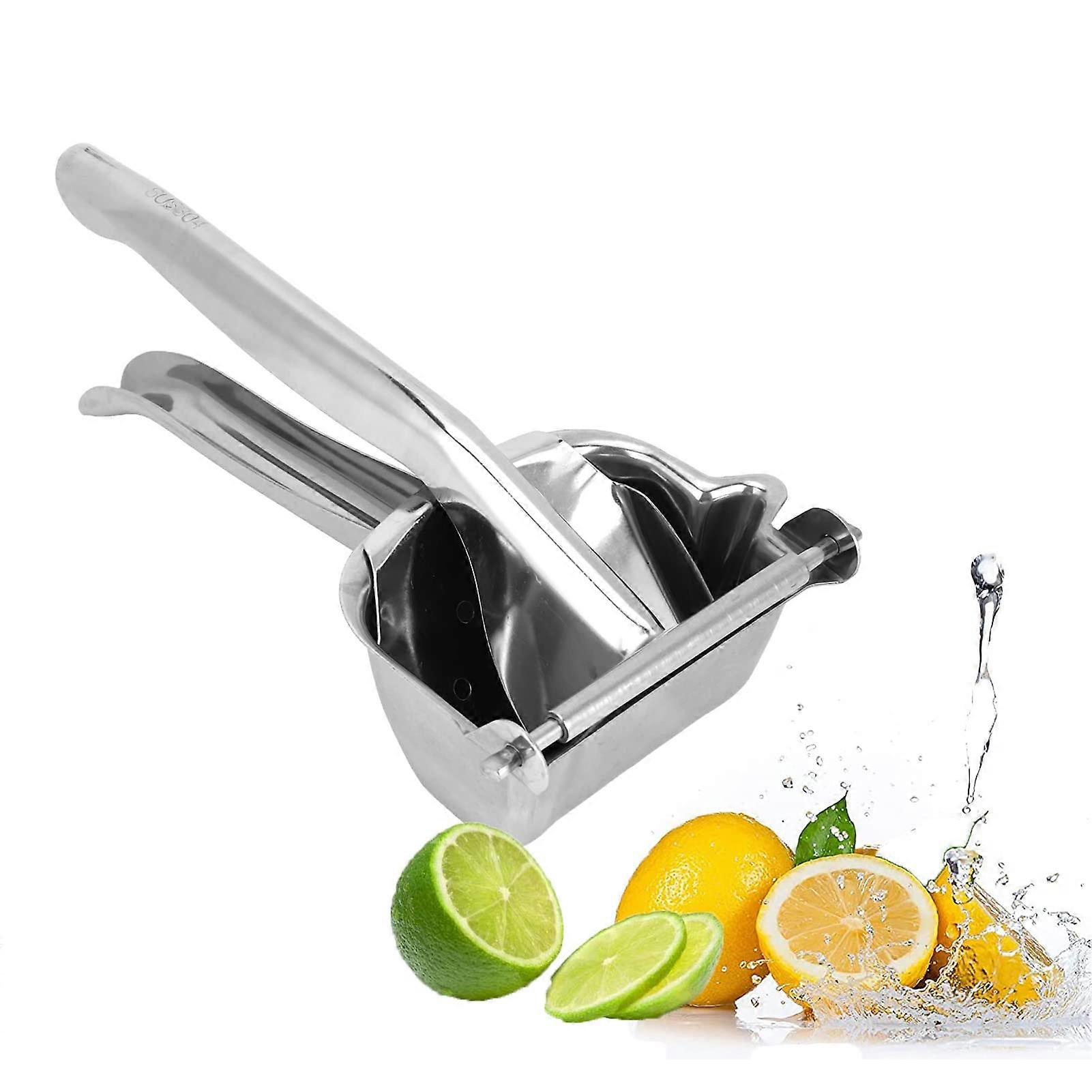 Manual squeezing, 304 stainless steel lemon squeezing tomato squeezing comfortable handle for fresh fruit juice squeezing