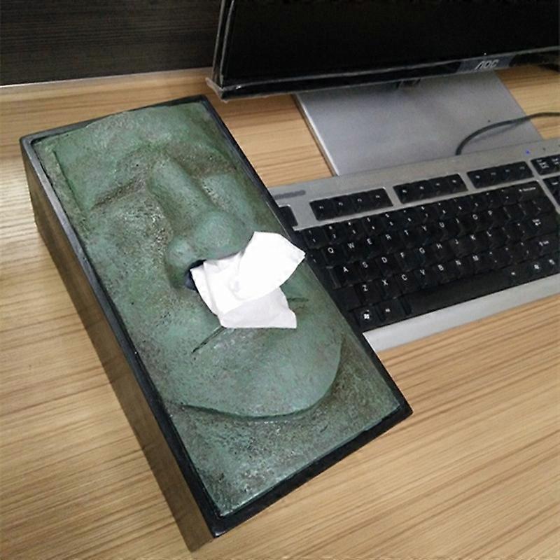 Stone Portrait Shape Creative Household Office Tissue Box