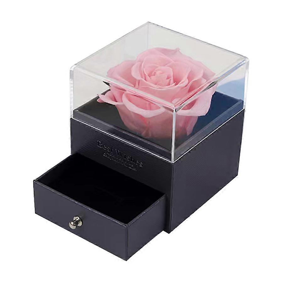 Unfading Rose Acrylic Storage Box for Special Occasions