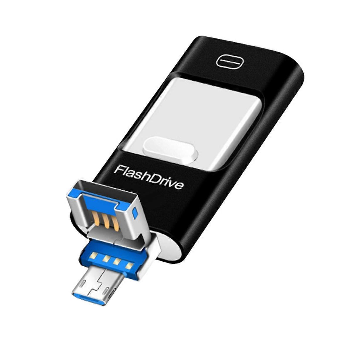 USB Stick for Phone, 3 in 1 Memory Stick Flash Drive for Phone 128G