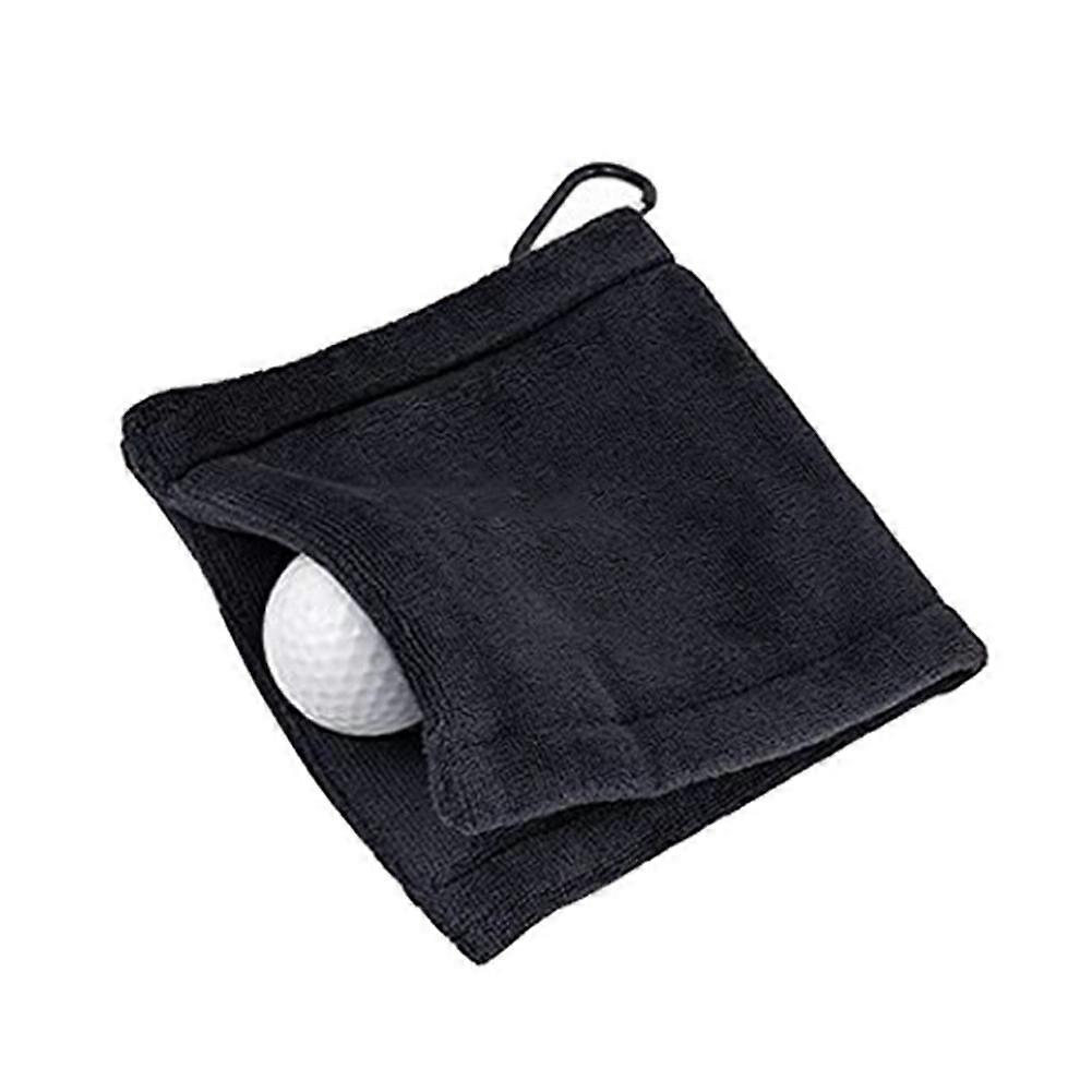 Microfiber GOLF Ball Cleaning Towel Cleaning Towel Black
