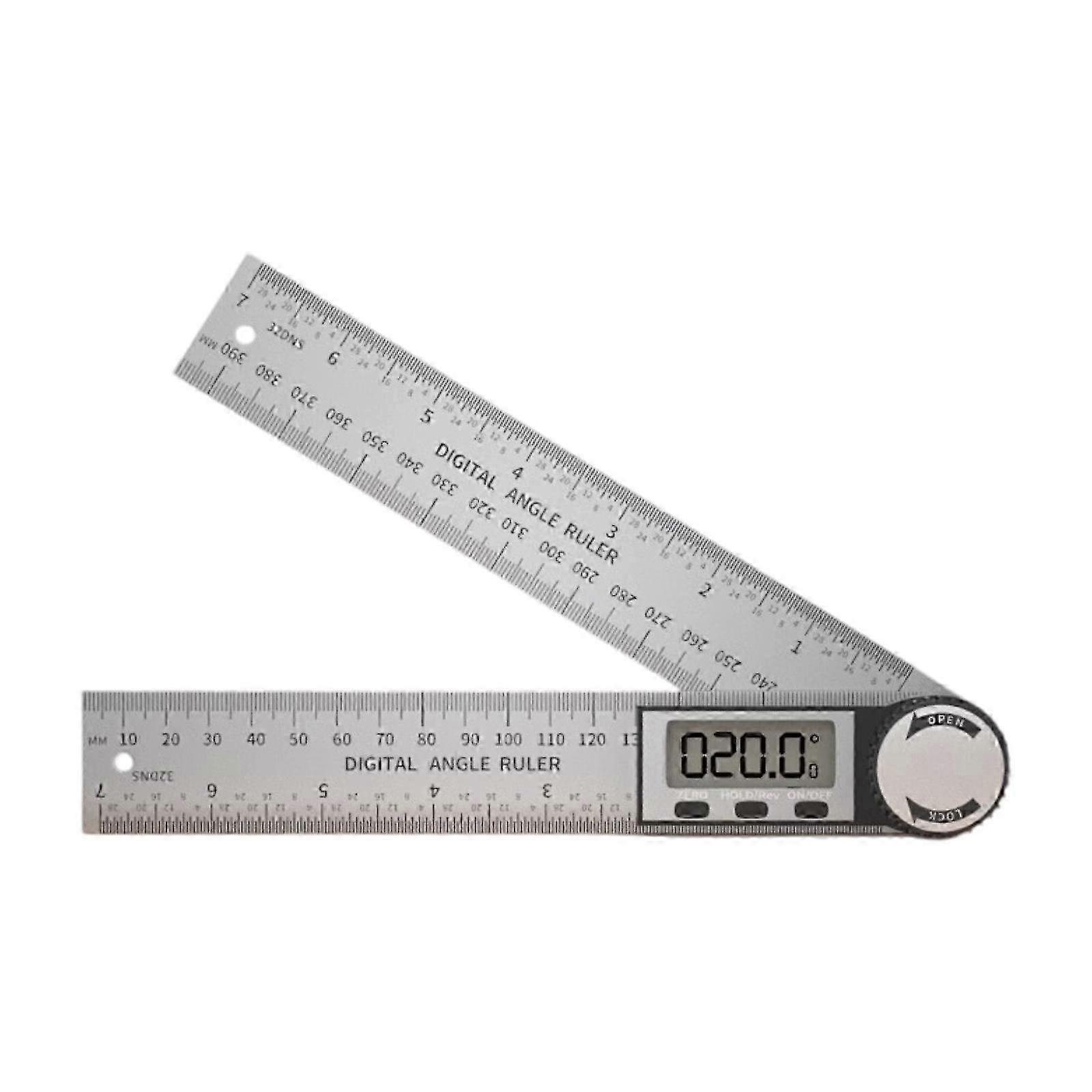 Precision Measurement Tool for Woodworking, Carpentry Digital Angle Finder Gauge with Large Display and Metric/Imperial Units