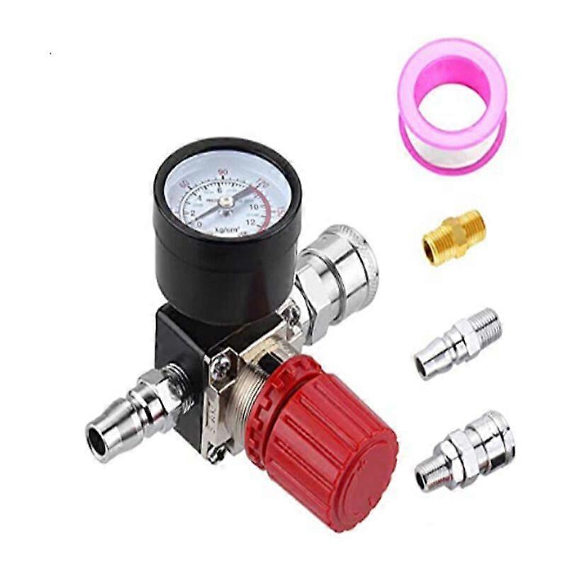 Air Compressor Pressure Regulator, Air Pressure Gauge, For Pneumatic Tools