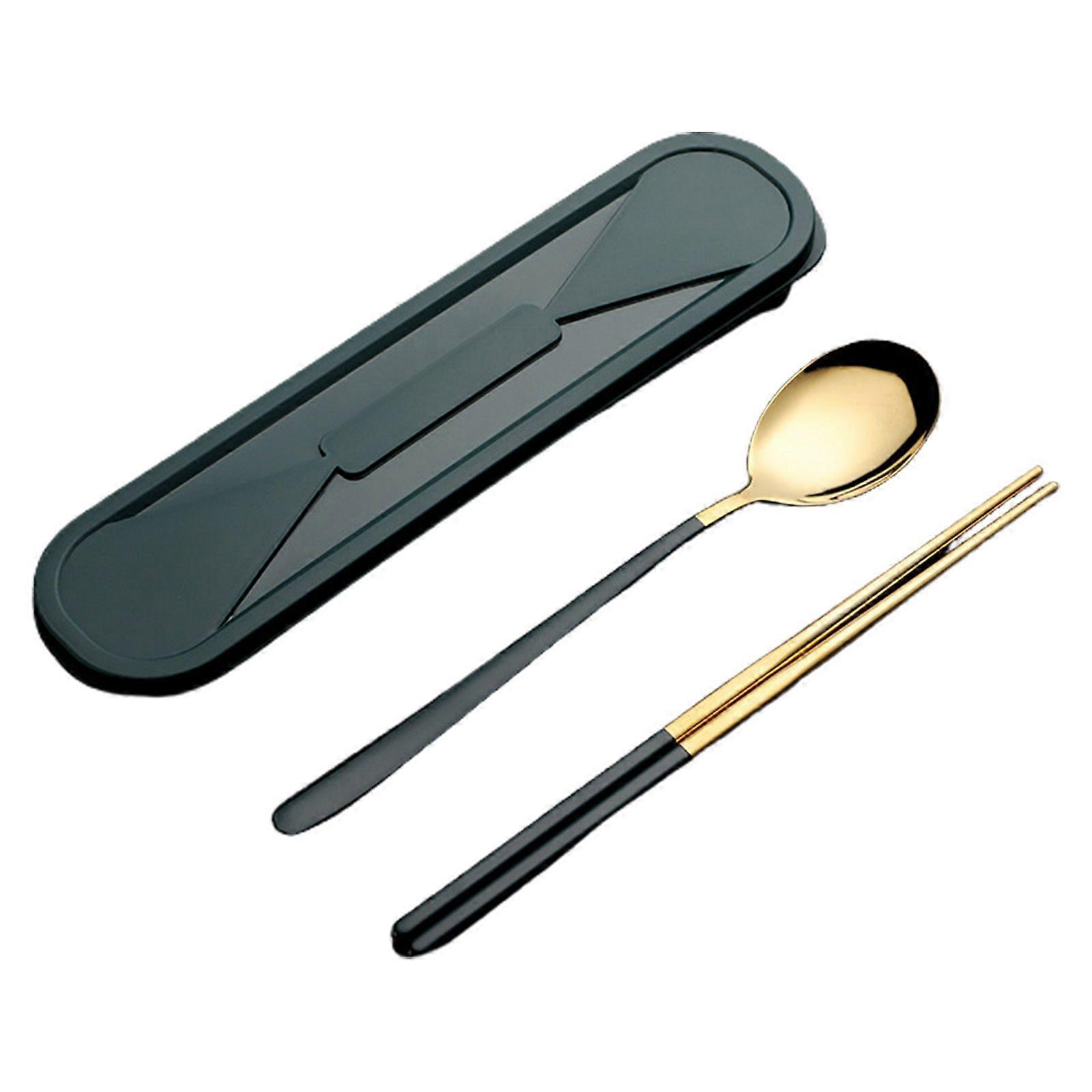Cutlery Spoon Fork Chopsticks Set Dinnerware Lunch Tableware With Boxes