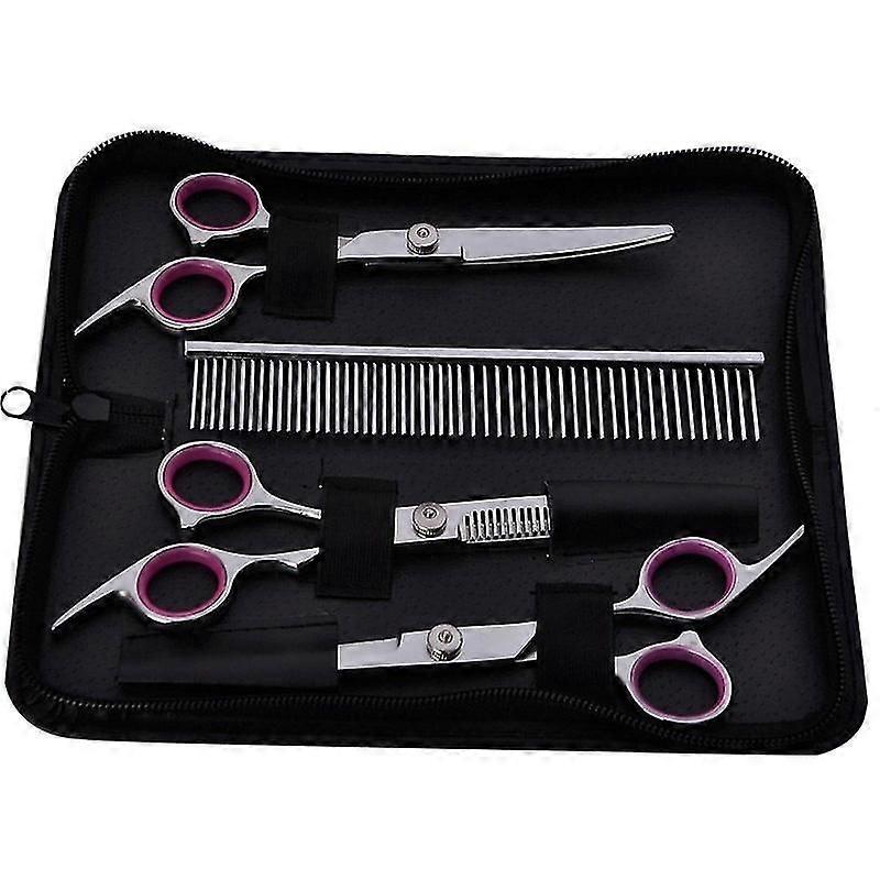 3pcs Dog Grooming Scissors Kit Professional Safety Thinning Shears Comb
