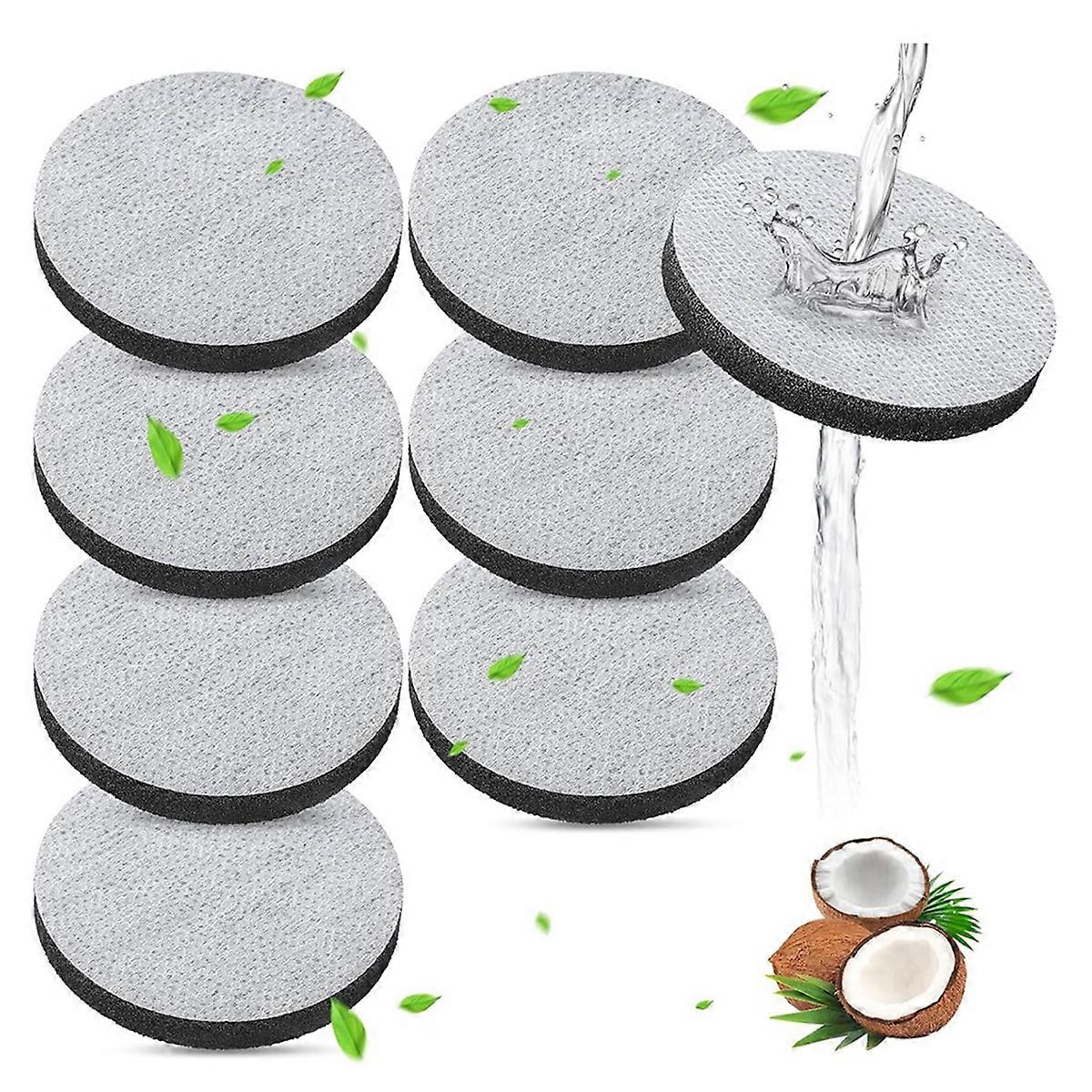 Packung mit 8 Mikro-Scheiben-Wasserfiltern für Brita Fill & Go Wasserfilterflaschen, Karaffen, Wasserfilterscheiben reduziert PFAS