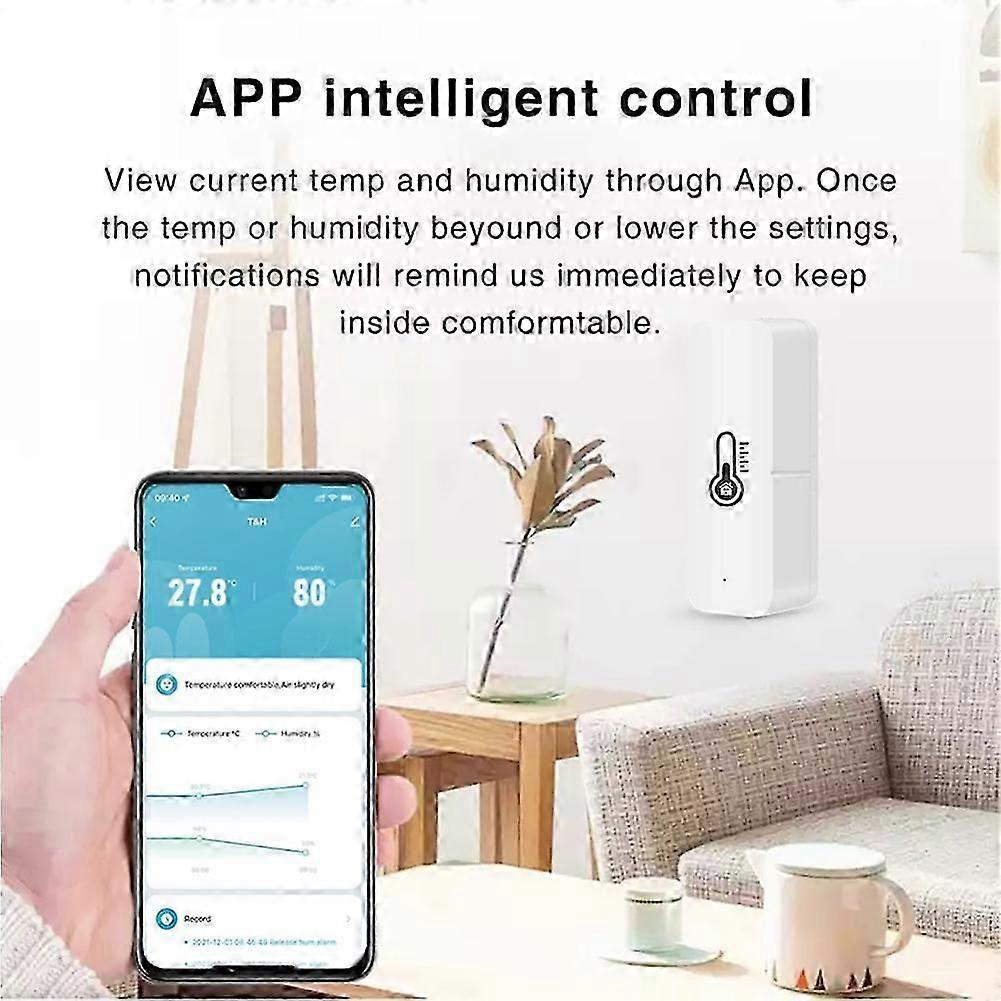 Tuya Smart Life WiFi/Zigbee Temperature Sensor Humidity Detector Hygrometer