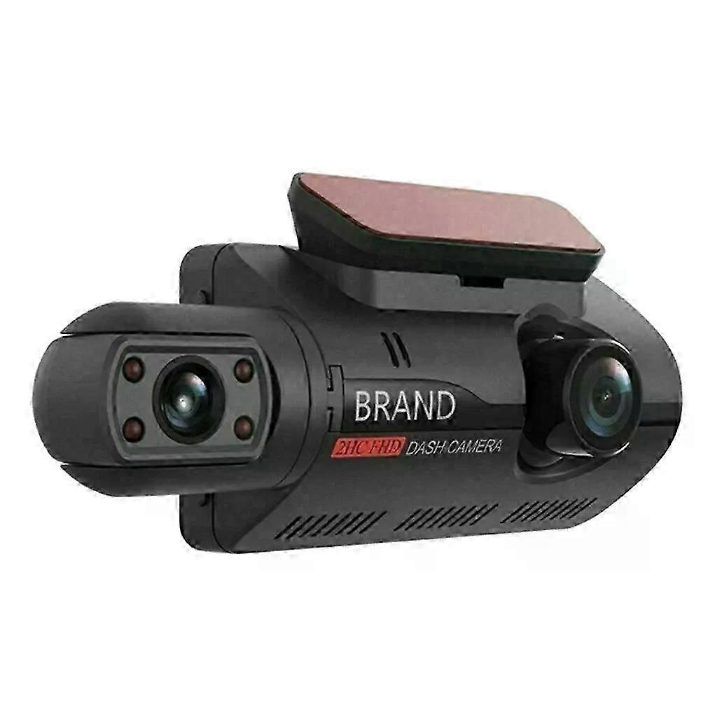 Double objectif Dash Cam Voiture DVR Caméra avant et intérieure Enregistreur de conduite vidéo Moniteur de stationnement Vision nocturne G-Sensor