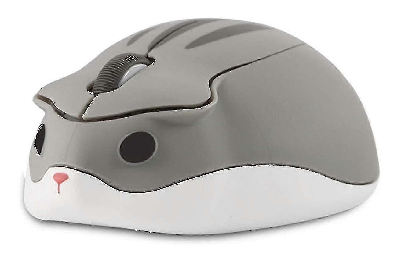 Hamster Shape Wireless Mouse Mute With Usb Receiver For Kids
