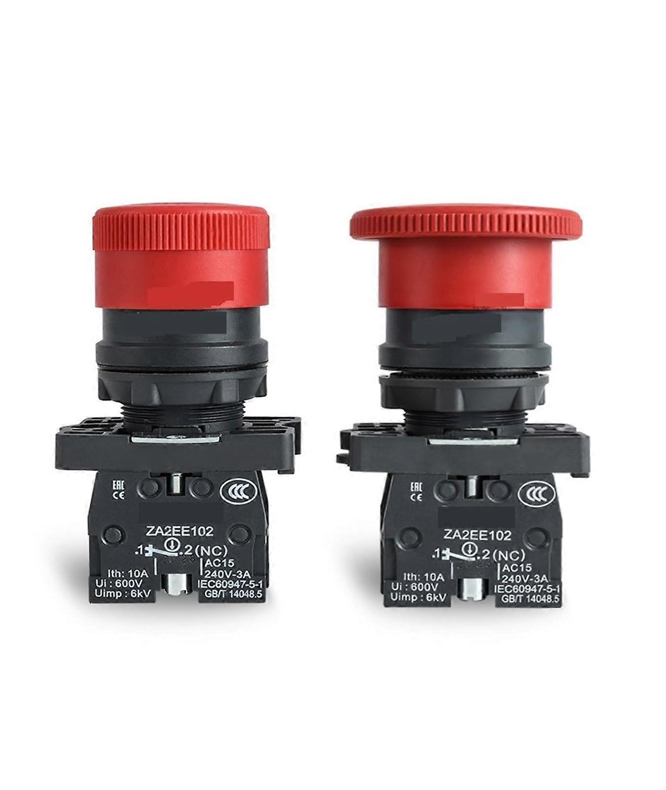 XA2ES542 Emergency Stop Button Emergency Stop Switch ZAEE10222mm Normally Closed Contact 544(40mm 1 Normally Closed)