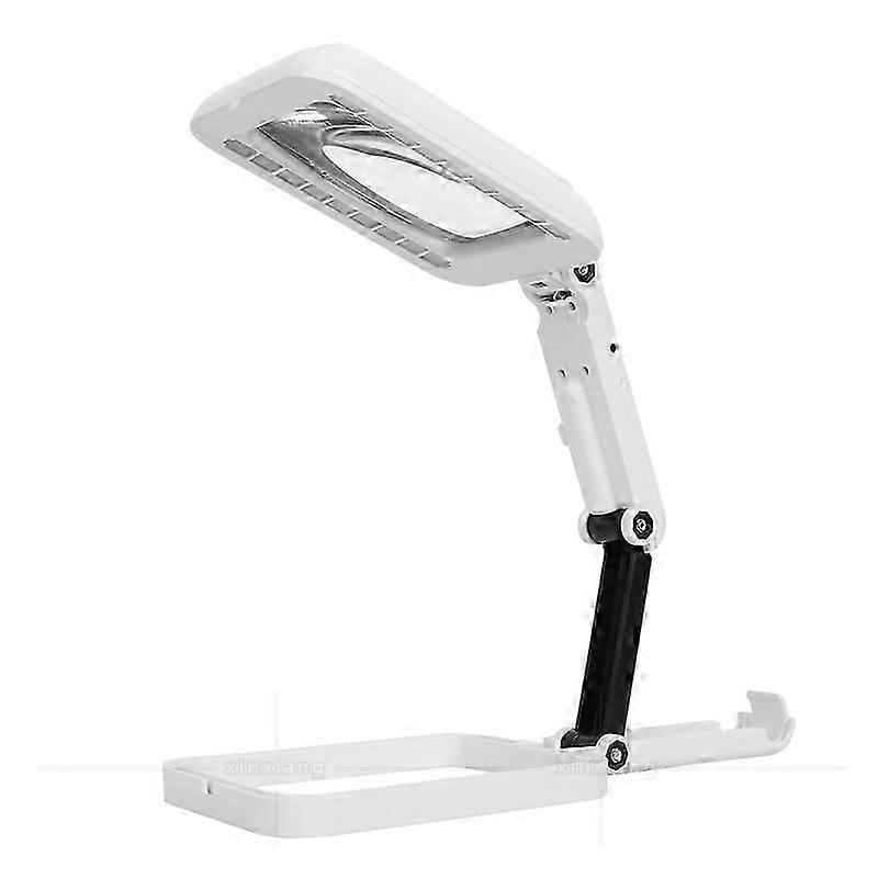 Reading Magnifier, 2 in 1 Illuminating Magnifier with 18 LED Light 3 Color Modes Adjustable Standing Magnifier Aesthetic Magnifying Lamp for Watchmake