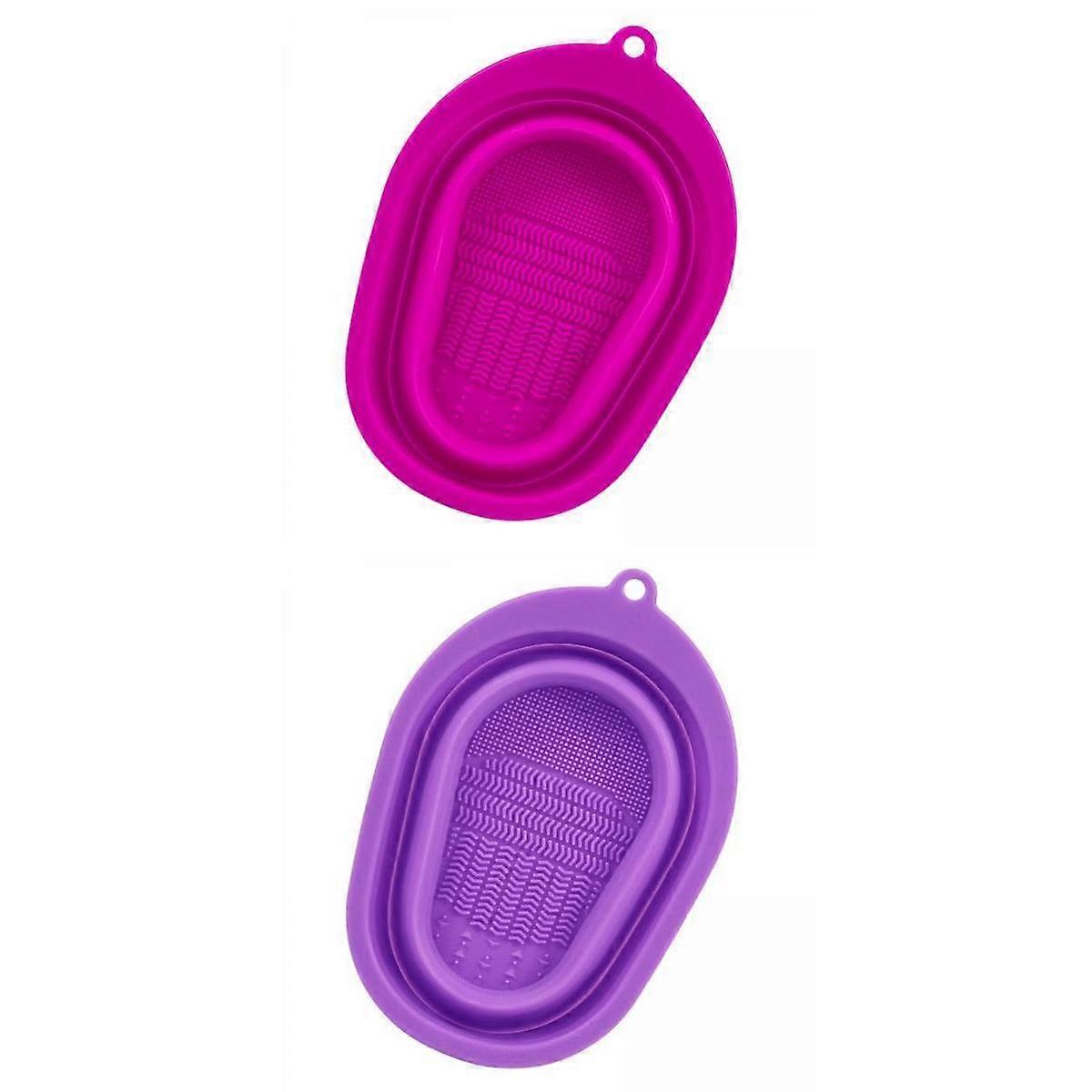 2pcs Mini Cleansing Brush Matte Scrubber Tools