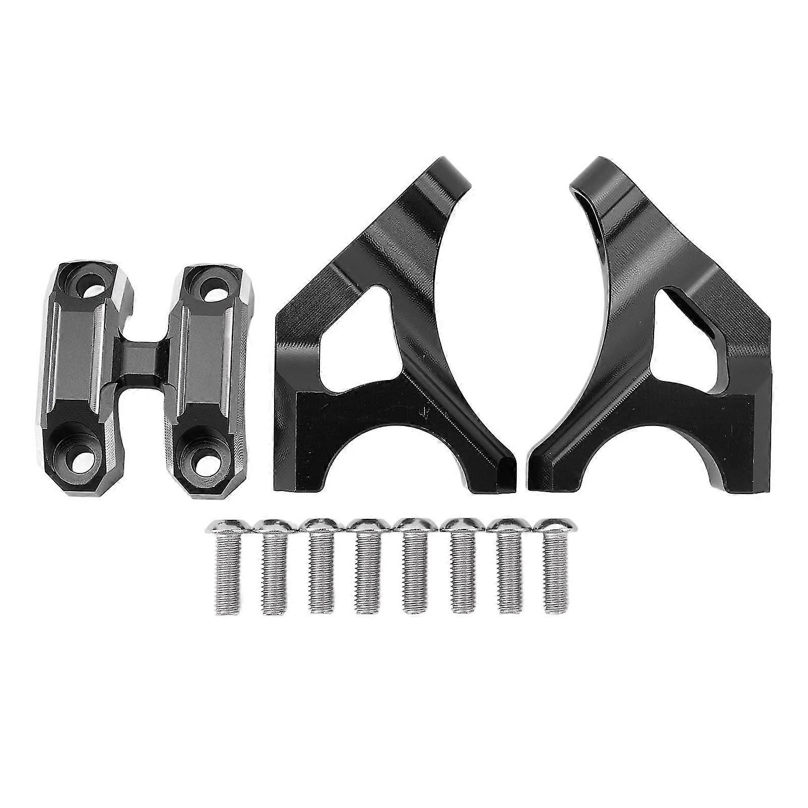 2024 3Pcs Motorcycle Handldbar Riser Mount Bracket Stylish Look Handldbar Riser Bracket Replacement for Sur?Ron Light Bee X S Black-1