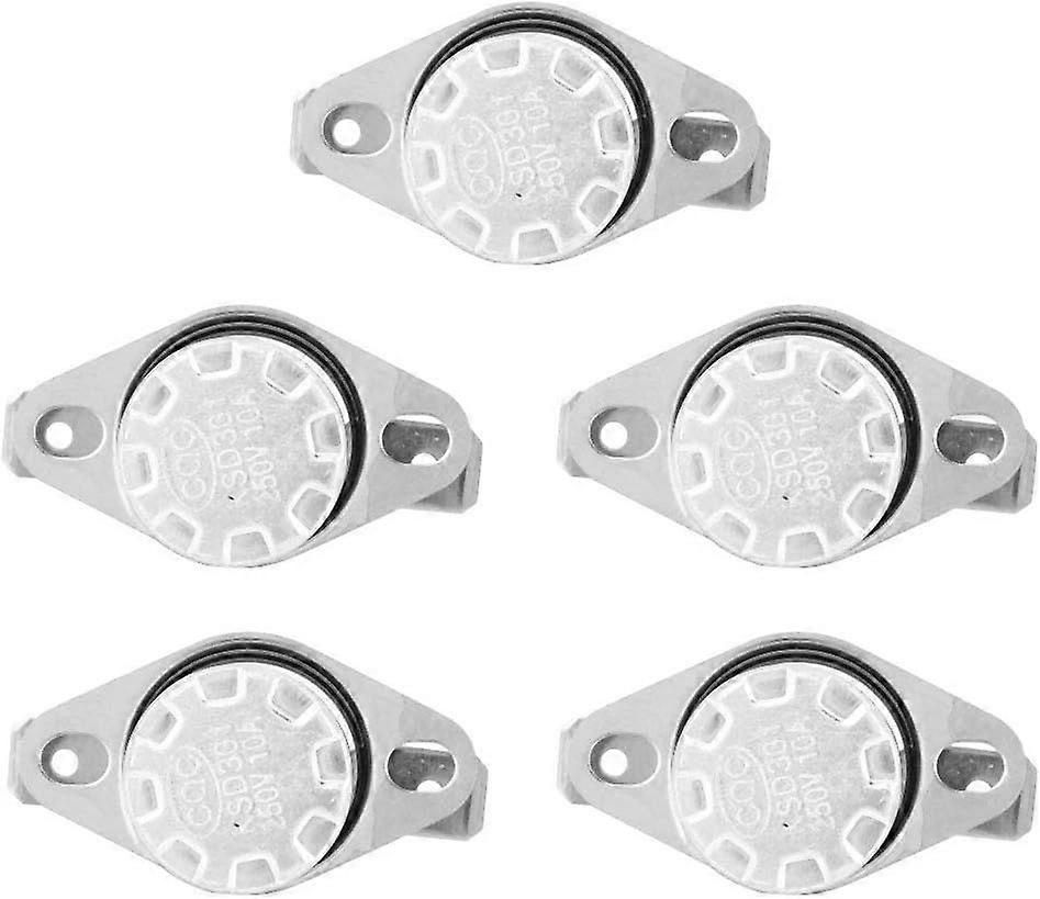 5pcs KSD301 Thermostat Temperature Thermal Control Switch, 250V10A NO, Temperature Control Switch Thermostat Thermal Switch(55)