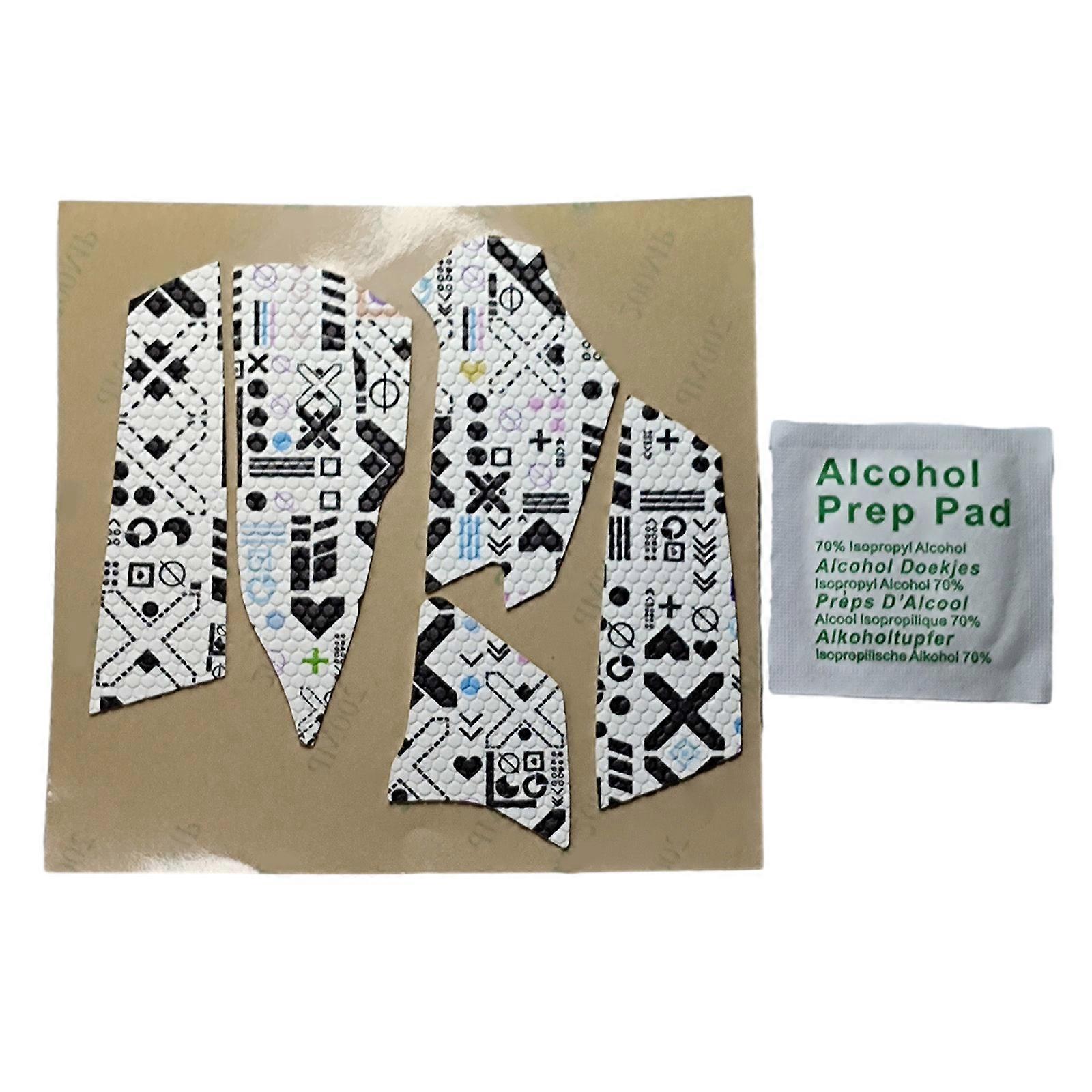 Professional Mouse Grip Tape Non-Fading Mouse Side Stickers for G502X Non slip Design Mouse Grips  White