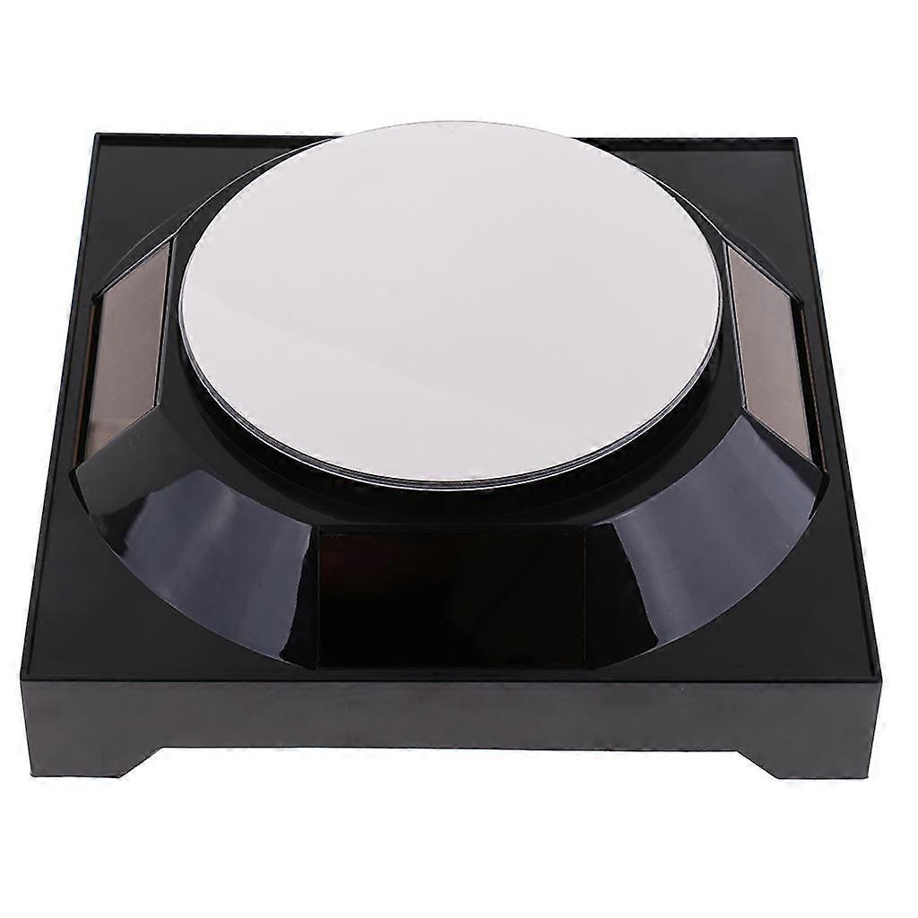 1x Solar Showcase 360° Turntable Rotating Jewelry Watch Display Stand Holder -