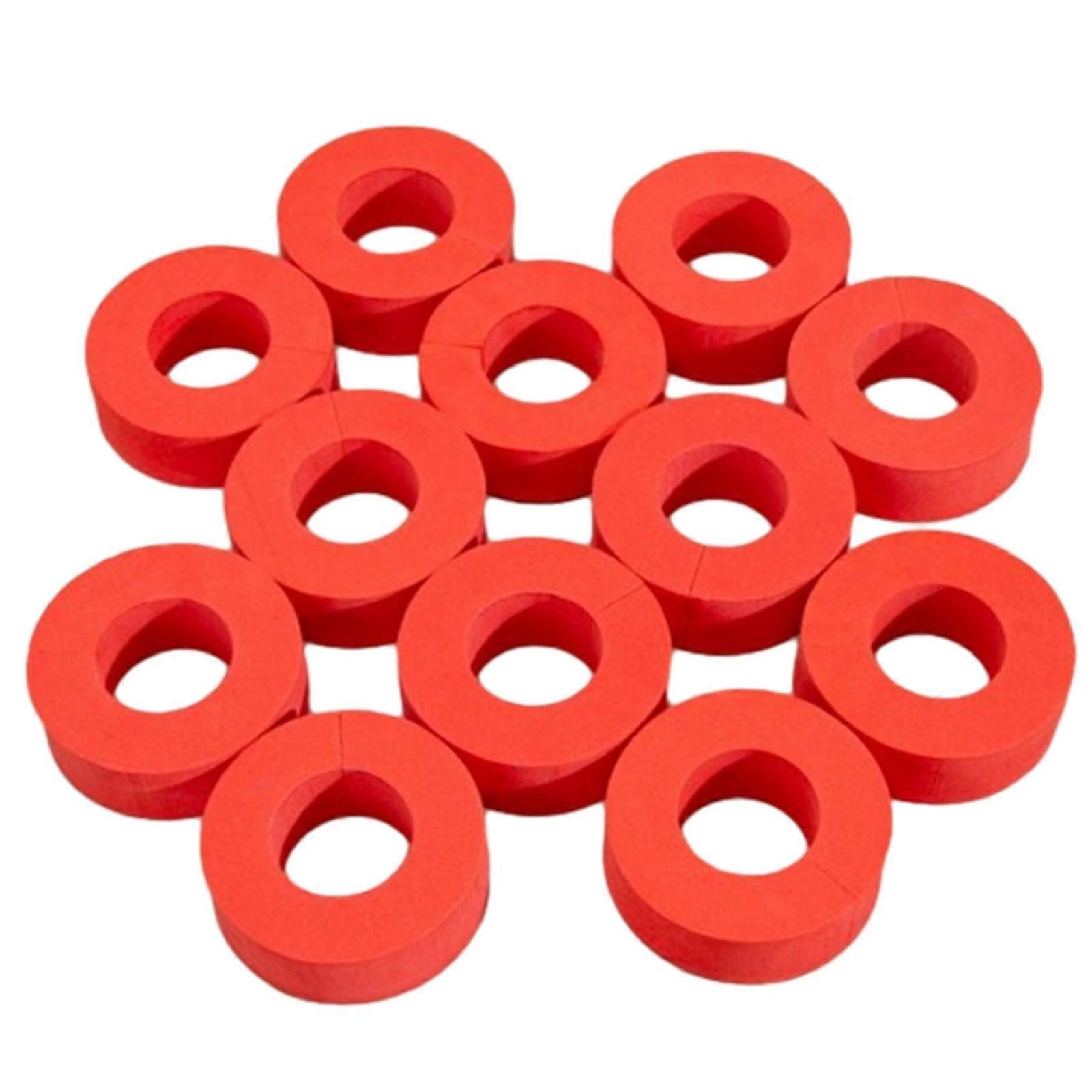 12PCS Heatless Curlers, Sponge C-Shape Rollers for No-Heat Blowout--Red