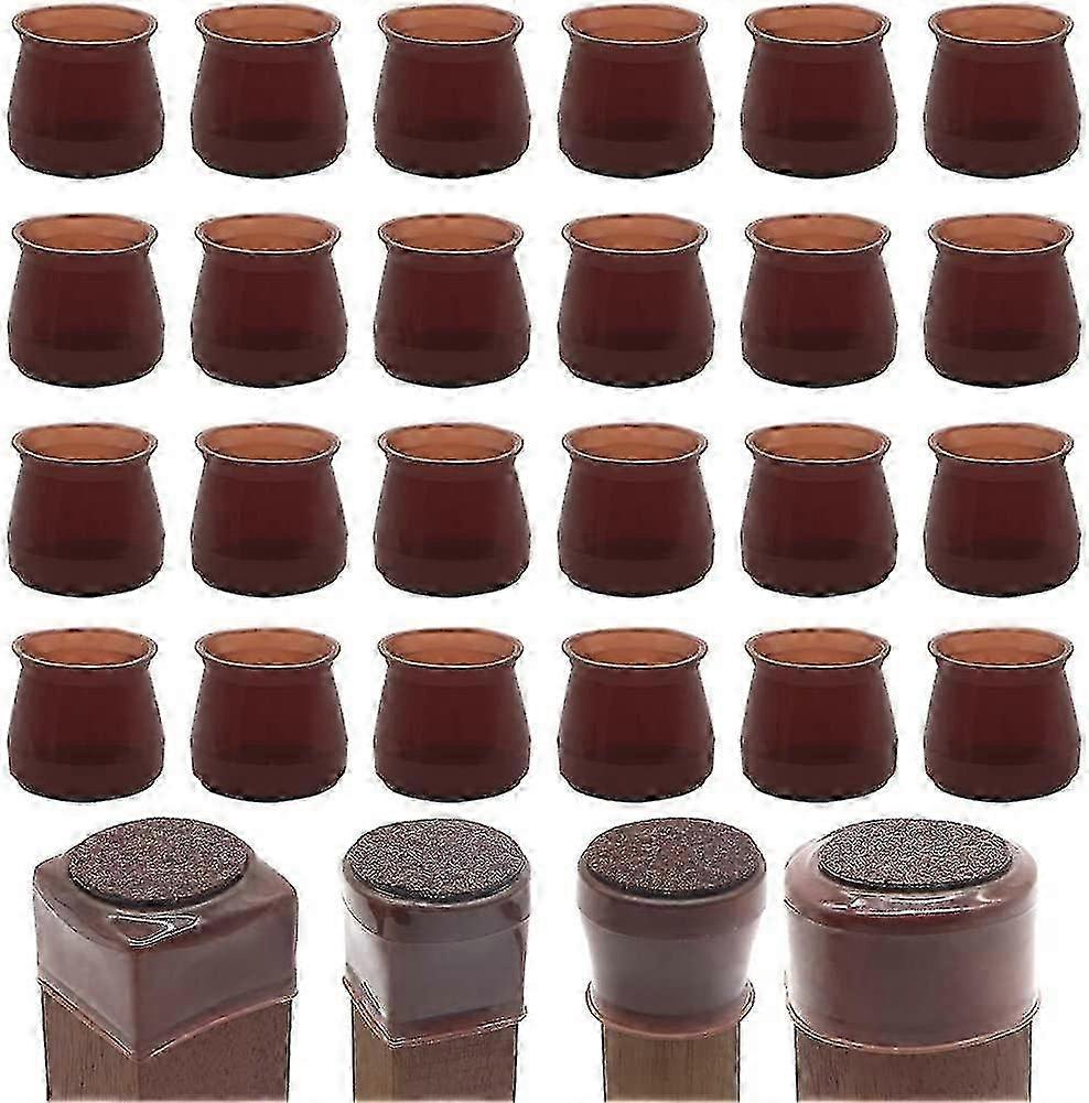 24pcsシリコンチェアレッグプロテクター家具フロアパッド