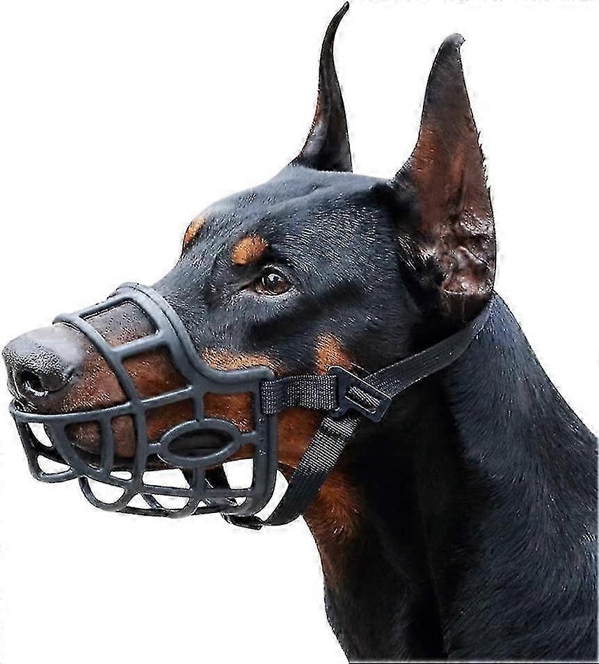 Breathable Basket Dog Muzzle for Large Breed, Adjustable Size L