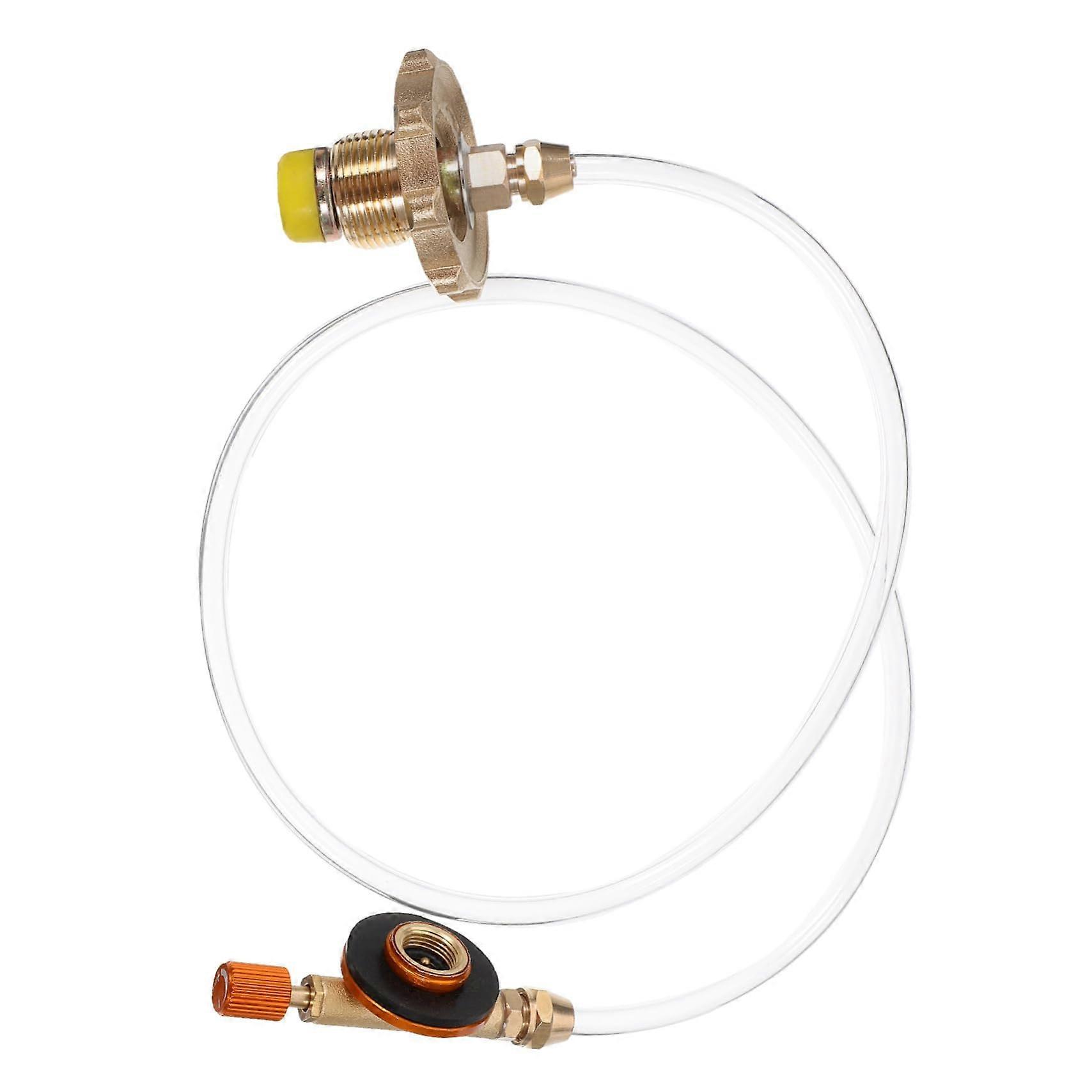 gas adapter for camping stove Propane filling adapter with valve for gas cartridges for grilling and outdoor activities and durable.