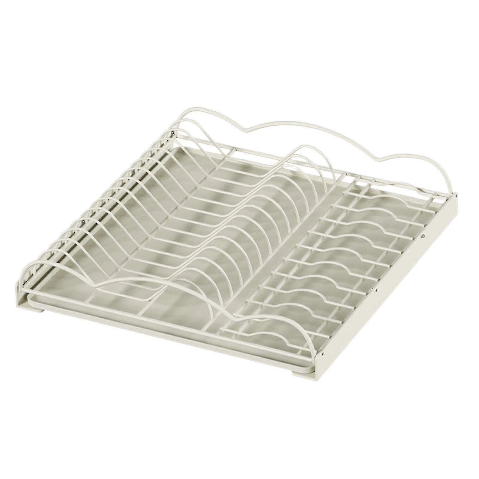 Pull Out Dish Rack Space Saving Dish Drying Rack For Cabinets Pantry Kitchen
