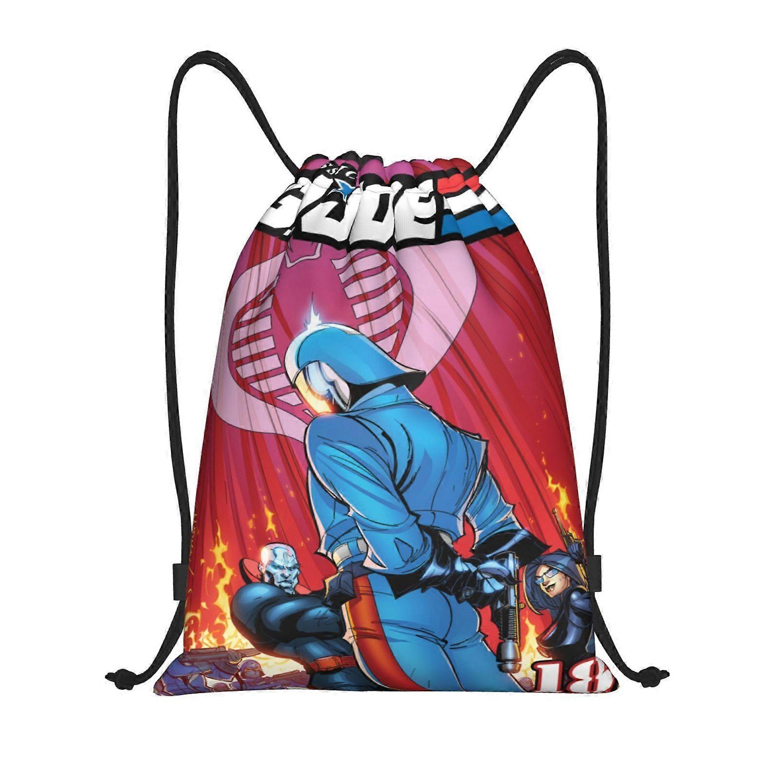 a97 G.I. Joe A Real American Hero Canvas double shoulder backpack practical solution for light errands f97