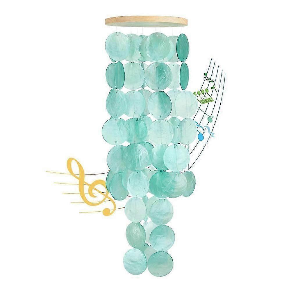 Coastal Seashell Wind Chimes for Outdoor Decor with Natural Shell Windchime