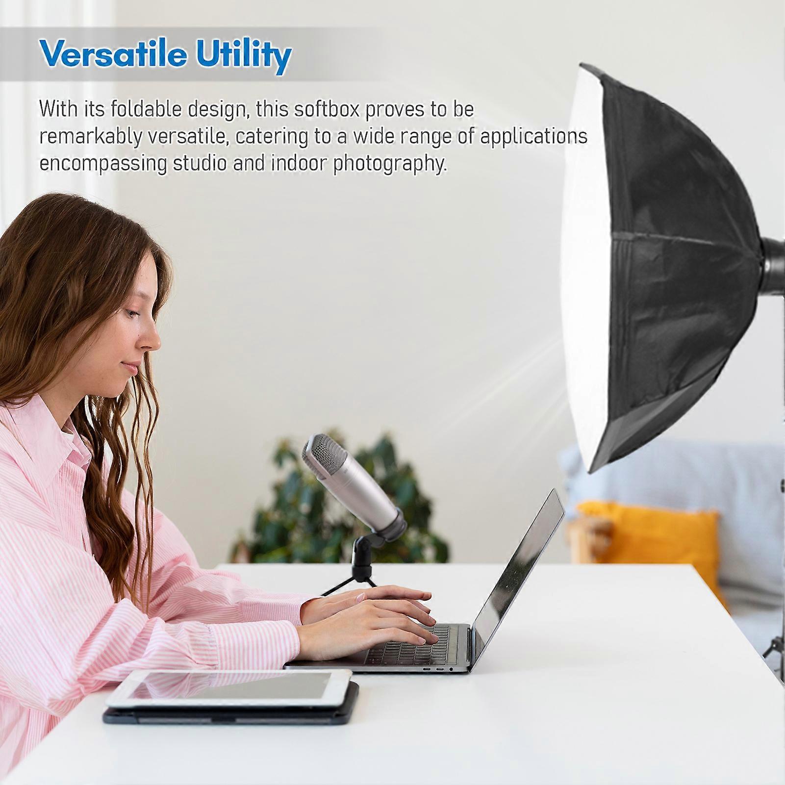 Andoer 47" Foldable Octagon Softbox with Bowens Mount - Portable, Durable, Versatile