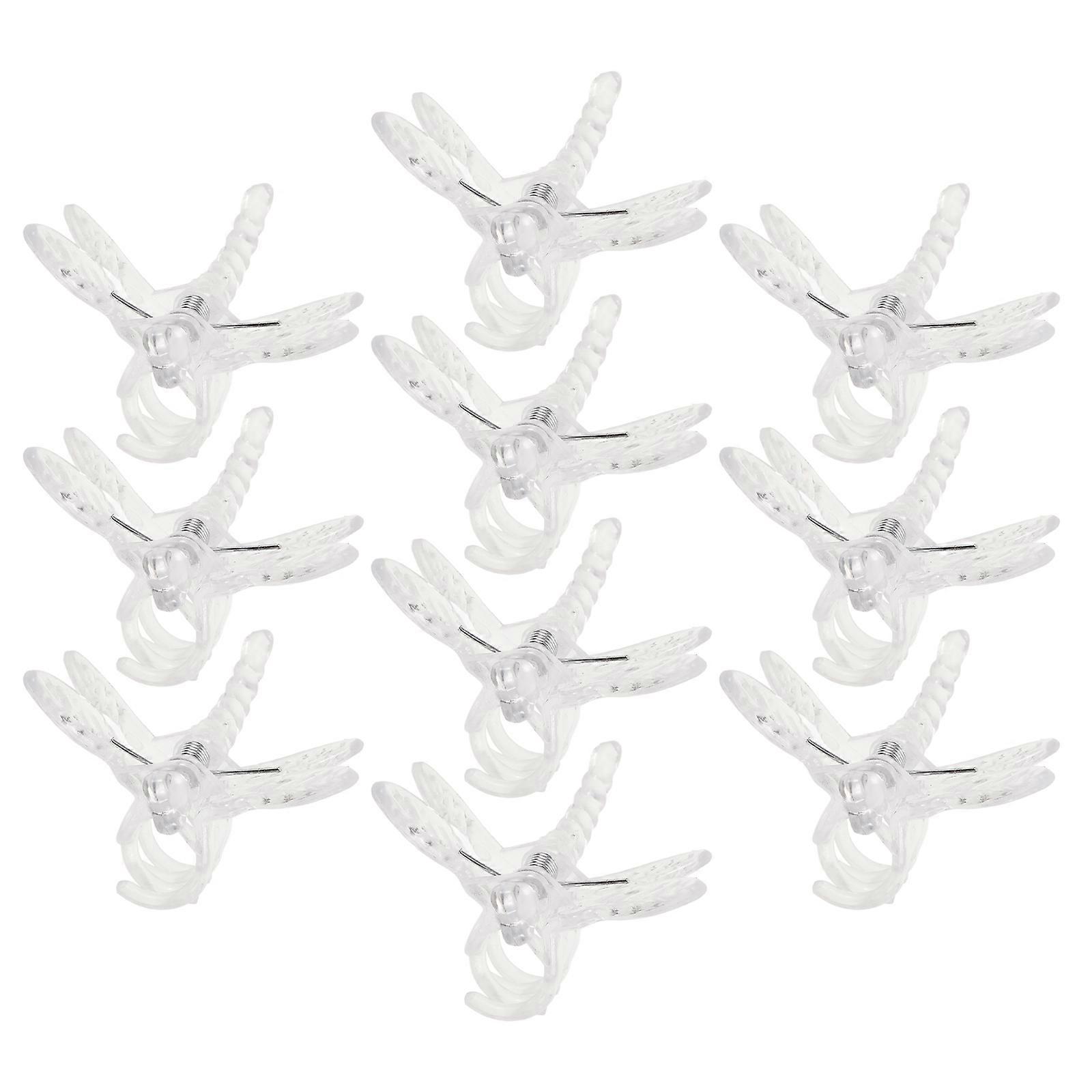 Clear Small Plant Clips 10pcs   Durable Multi Use Support for Orchids, Vines, Flowers, and Vegetables in Garden and Indoor Plant Growth