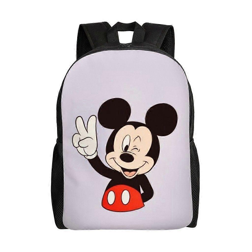 Mickey Mouse Versatile Backpack Washable casual style School Student Backpack Trendy Oxford Cloth Computer Bag Unisex-hk4109