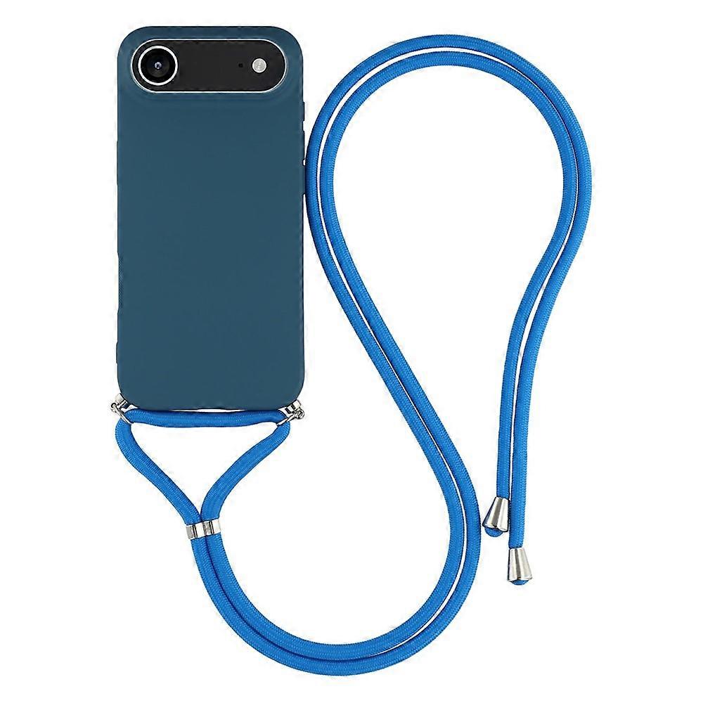 Compatible For iPhone 17 Air Case Soft TPU Fiber Lining Phone Cover with Shoulder Strap