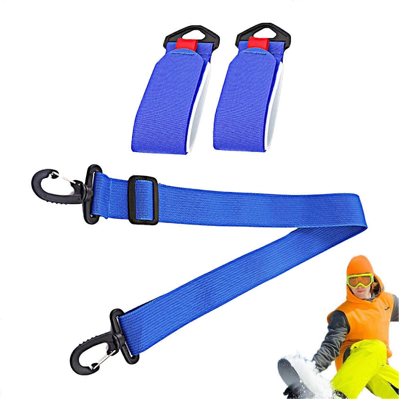 Snowboard Carrying Strap, Snowboard Carry Strap, Adjustable Snowboard Straps Snowboard Shoulder Strap, Ski Boots, Shoulder Strap for Ski Pole Blue