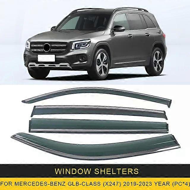Ισχύει για: Για Mercedes-Benz GLB-Class (X247) 2019-2023 Παράθυρο αυτοκινήτου Ήλιος Σκιά βροχής Γείσα Ασπίδα Προστατευτικό προστατευτικό εξωτερικό αξεσουάρ