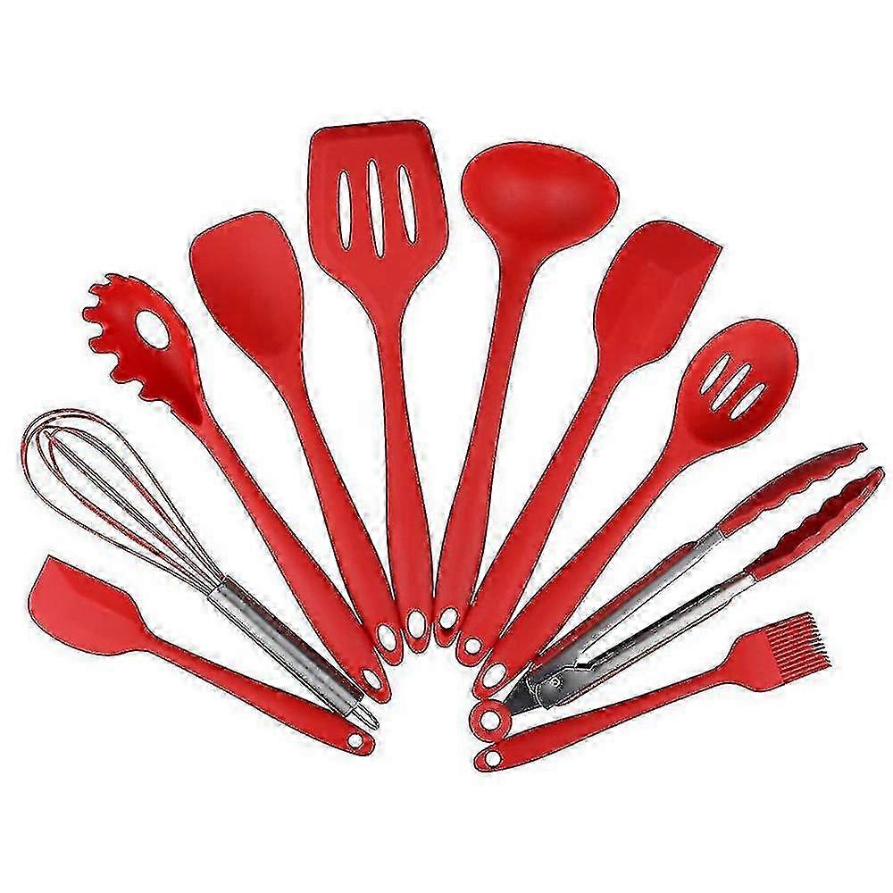 10 Piece Non-stick Cookware Set Made of Silicone, Ideal Kitchenware Set for Everyday Cooking Needs